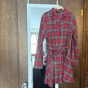 Fancyinn Red and Black Plaid Shirt